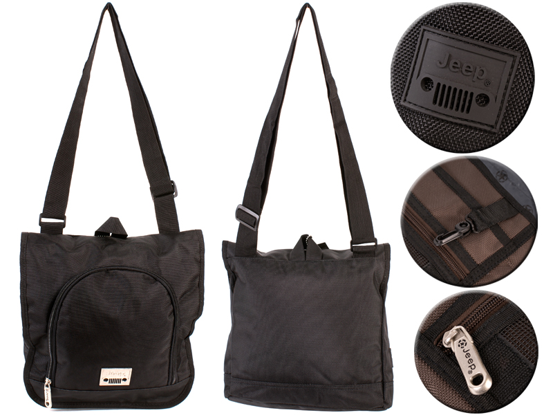 (image for) PH-1442 BLACK - A036 Jeep medium bag BLACK